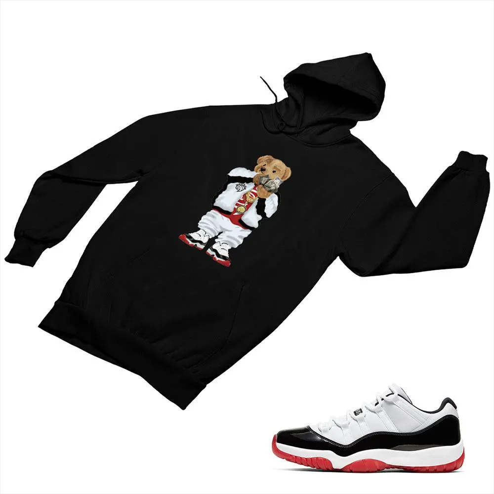 Jordan 11 White Bred Matching Custom Designed Hoodies JD 11-5-7-24