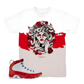 Jordan 9 Gym Red Medusa Rose Shirt