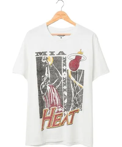 Junk Food Unisex Nba Miami Heat Jump Shot Short Sleeve Tee