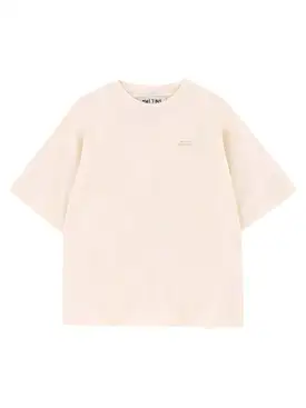 Light Cream Basic Relaxed Tee