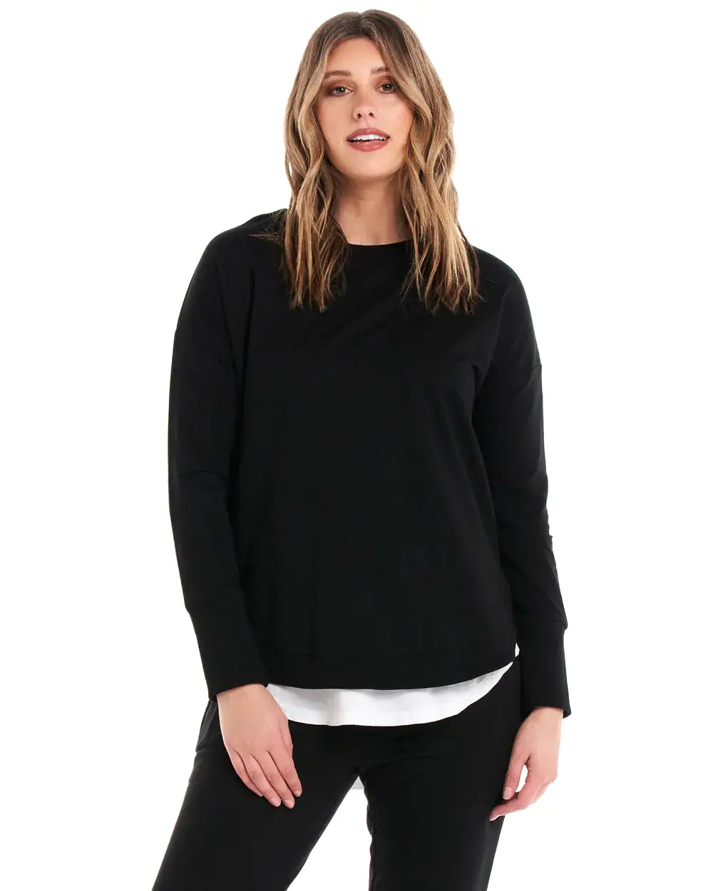 Lucy French Terry Sweat - Black