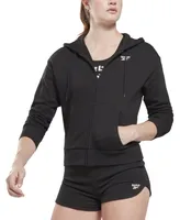 Macy's Reebok Women's French Terry Zip-Front Hoodie