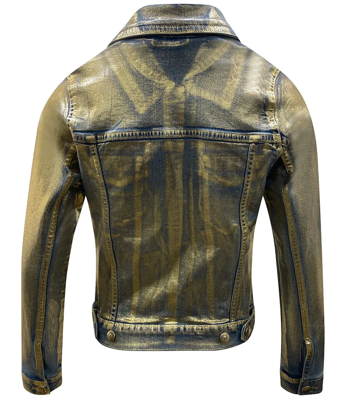 MADISON MAISON DENIM JACKET - GOLD/LIGHT DENIM