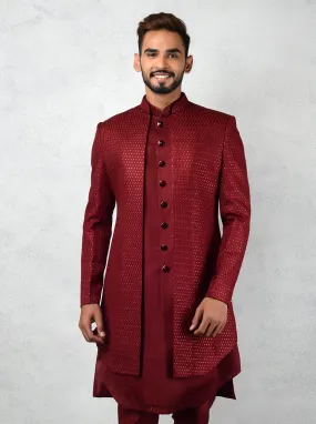 Maroon Indowestern | TULA