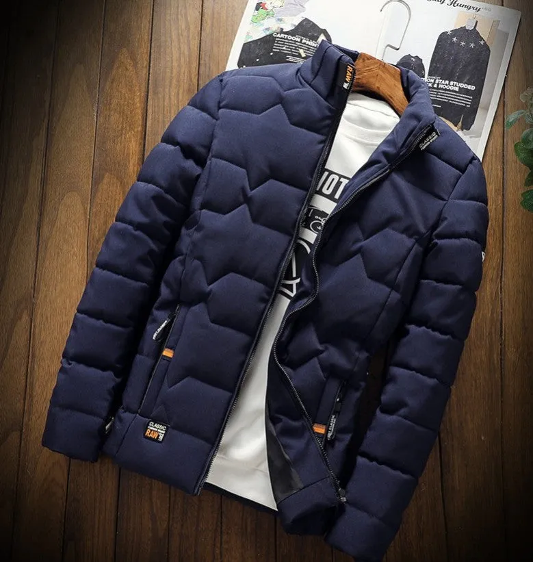 Men's solid fashion cotton jacket for Men