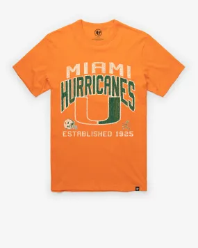 MIAMI HURRICANES TURNED UP '47 FRANKLIN TEE