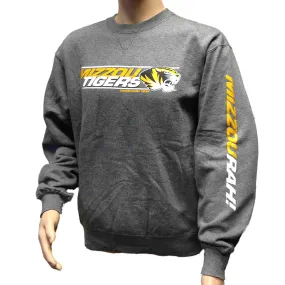 Missouri Tigers Gear for Sports Gray Long Sleeve Pullover Sweatshirt (L)