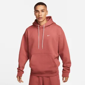 Nike Solo Swoosh Red Fleece Hoodie