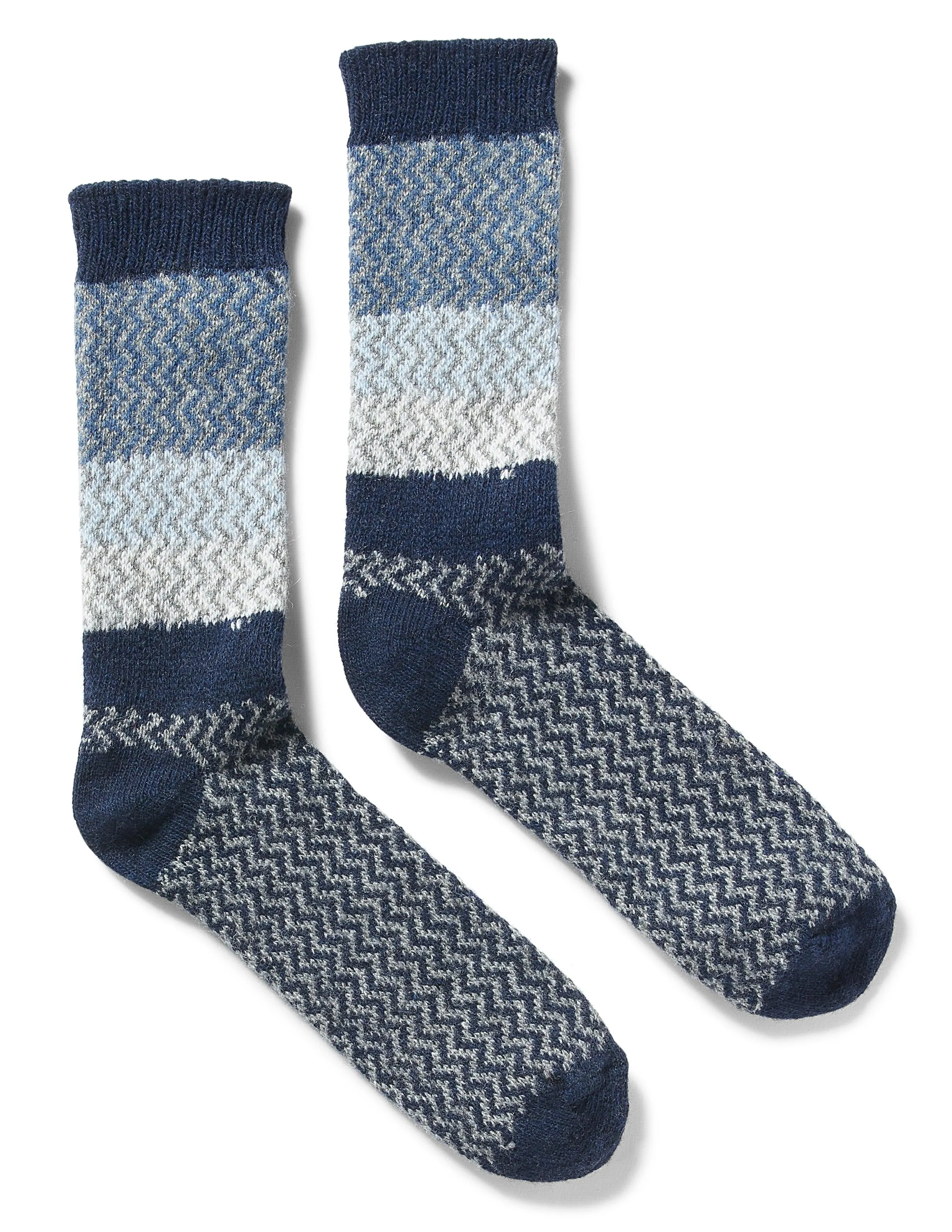 Ombre Donegal Sock - Navy Storm Ombre