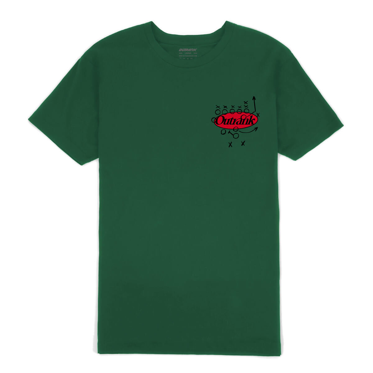 Outrank Destroy All Opps T-shirt (Forest Green)