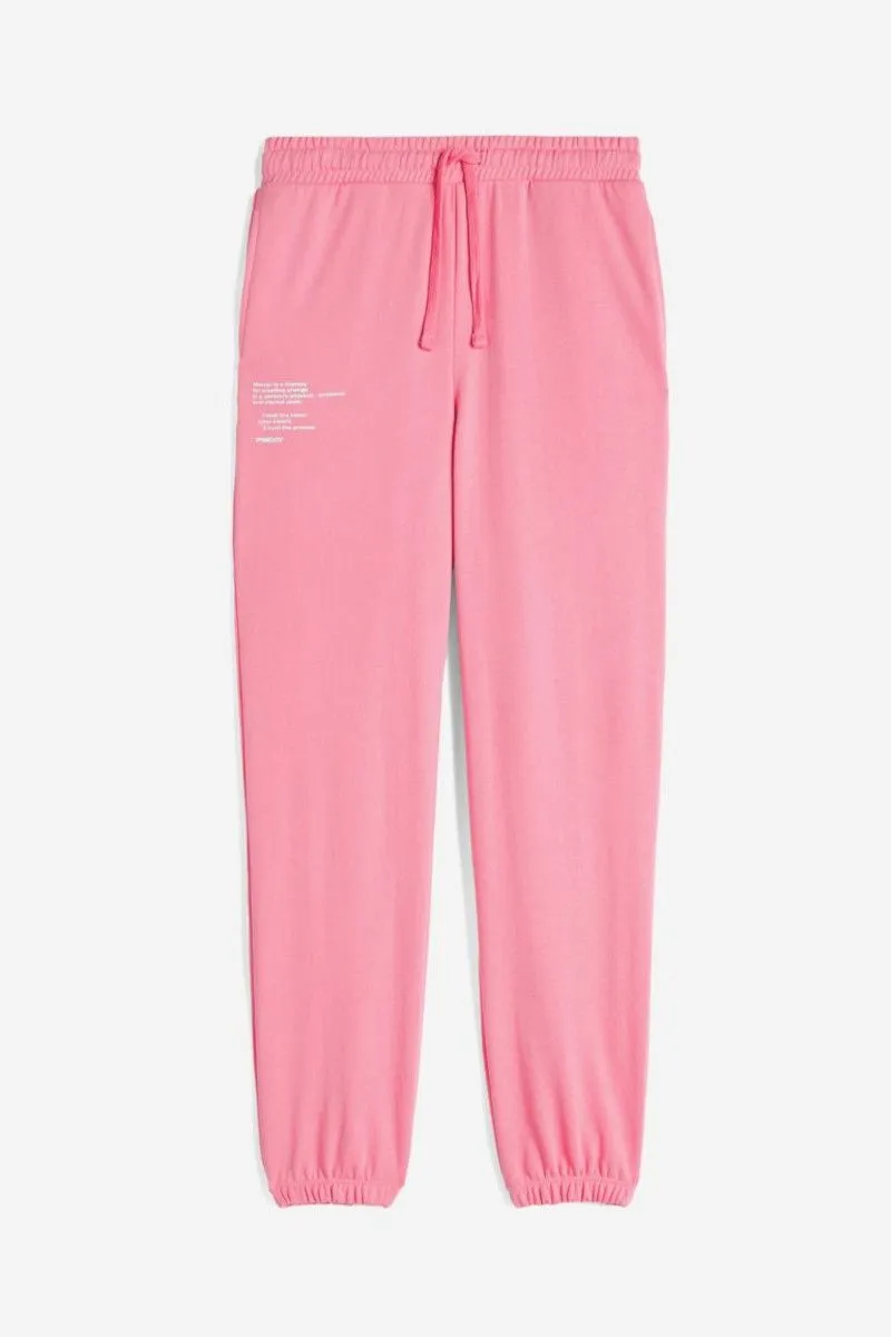 Pantaloni in french terry con stampa sul fianco donna Rosa