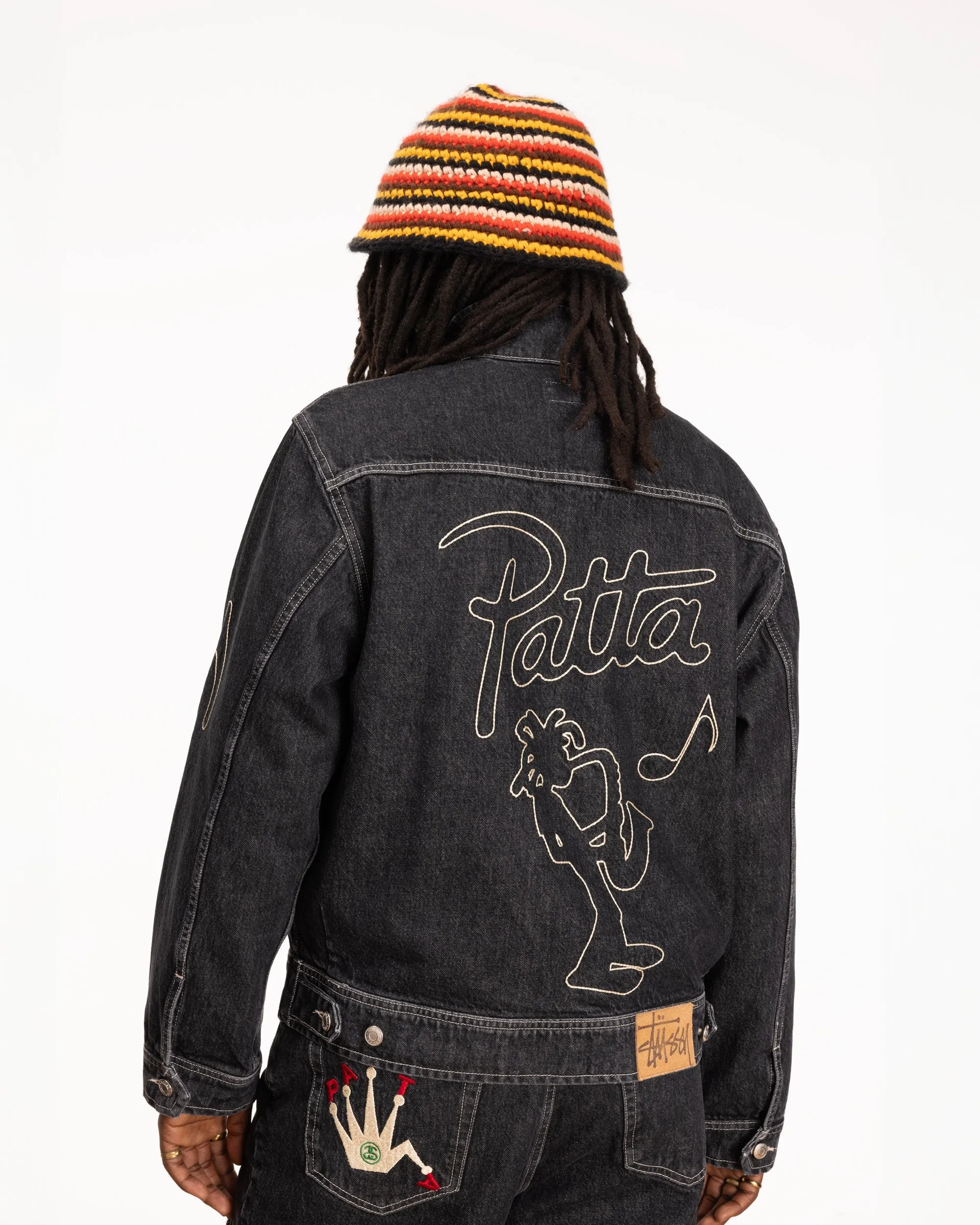 Patta x Stussy Zip Work Jacket (Black)