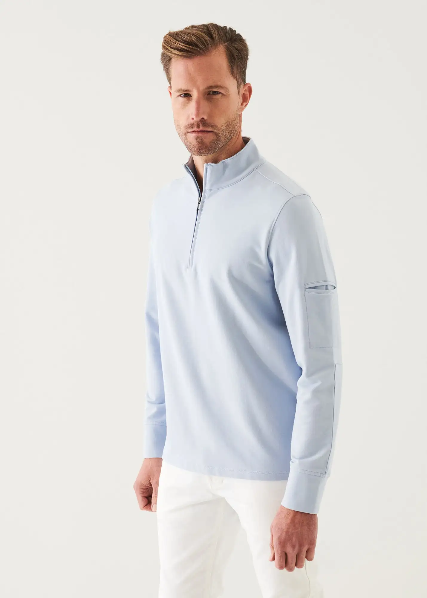 PIMA COTTON FRENCH TERRY QUARTER ZIP