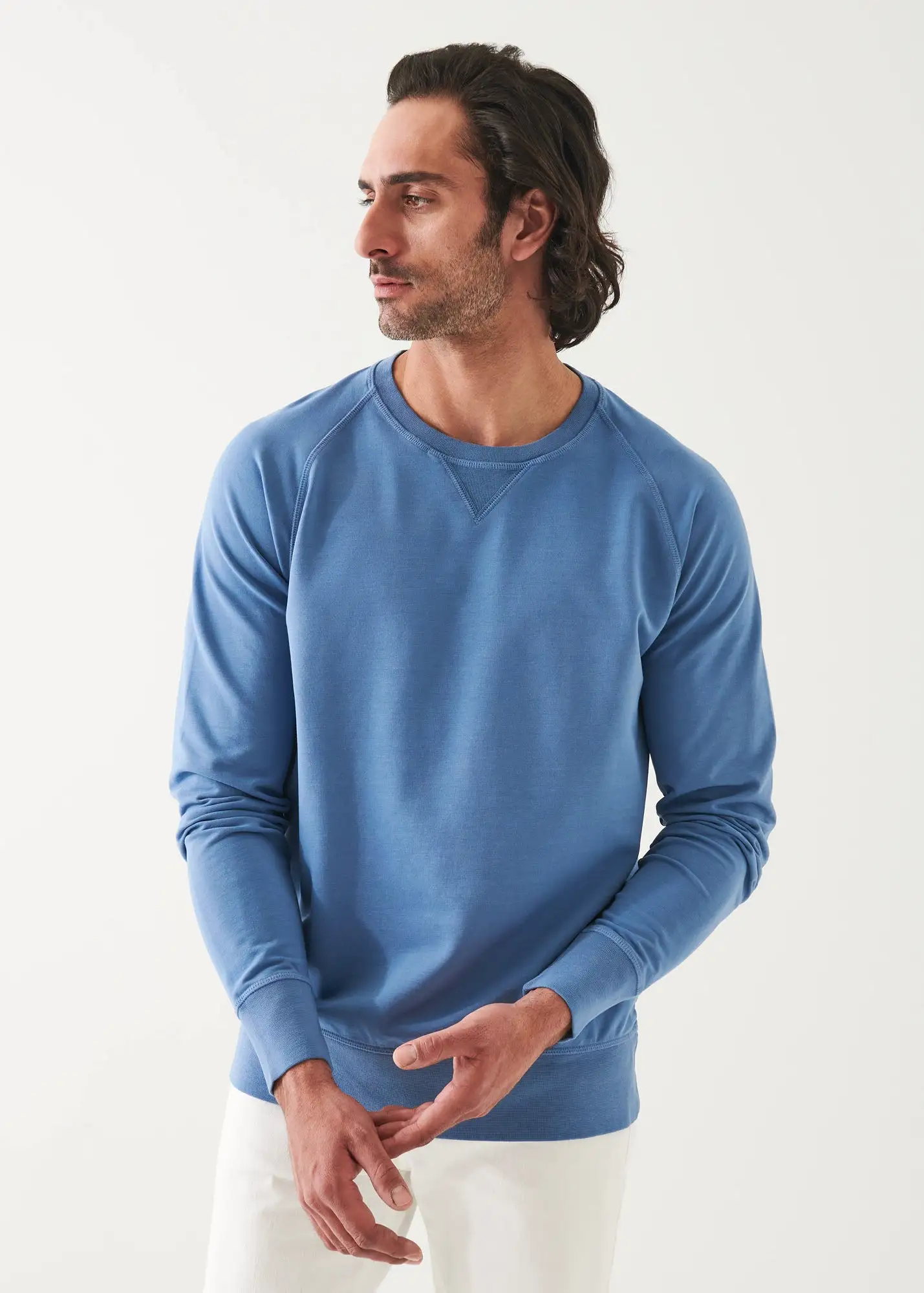 PIMA COTTON FRENCH TERRY SOFT WASH SWEATSHIRT