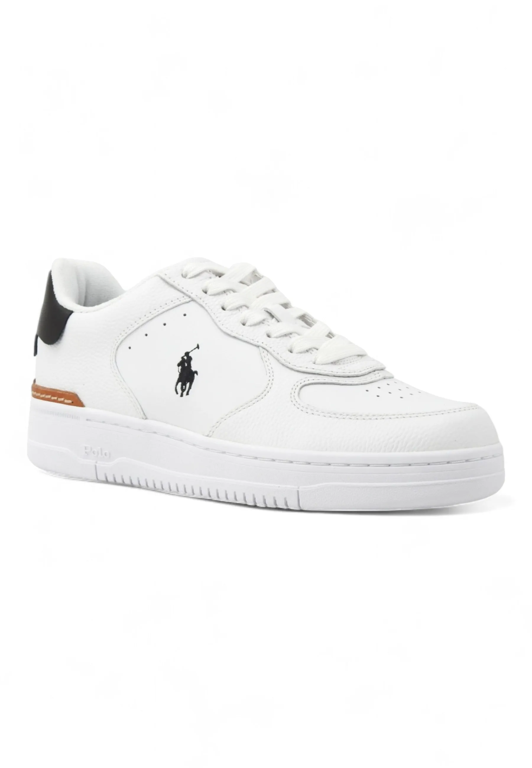 POLO RALPH LAUREN Masters Retroback Sneaker Uomo White Black 809891791003U