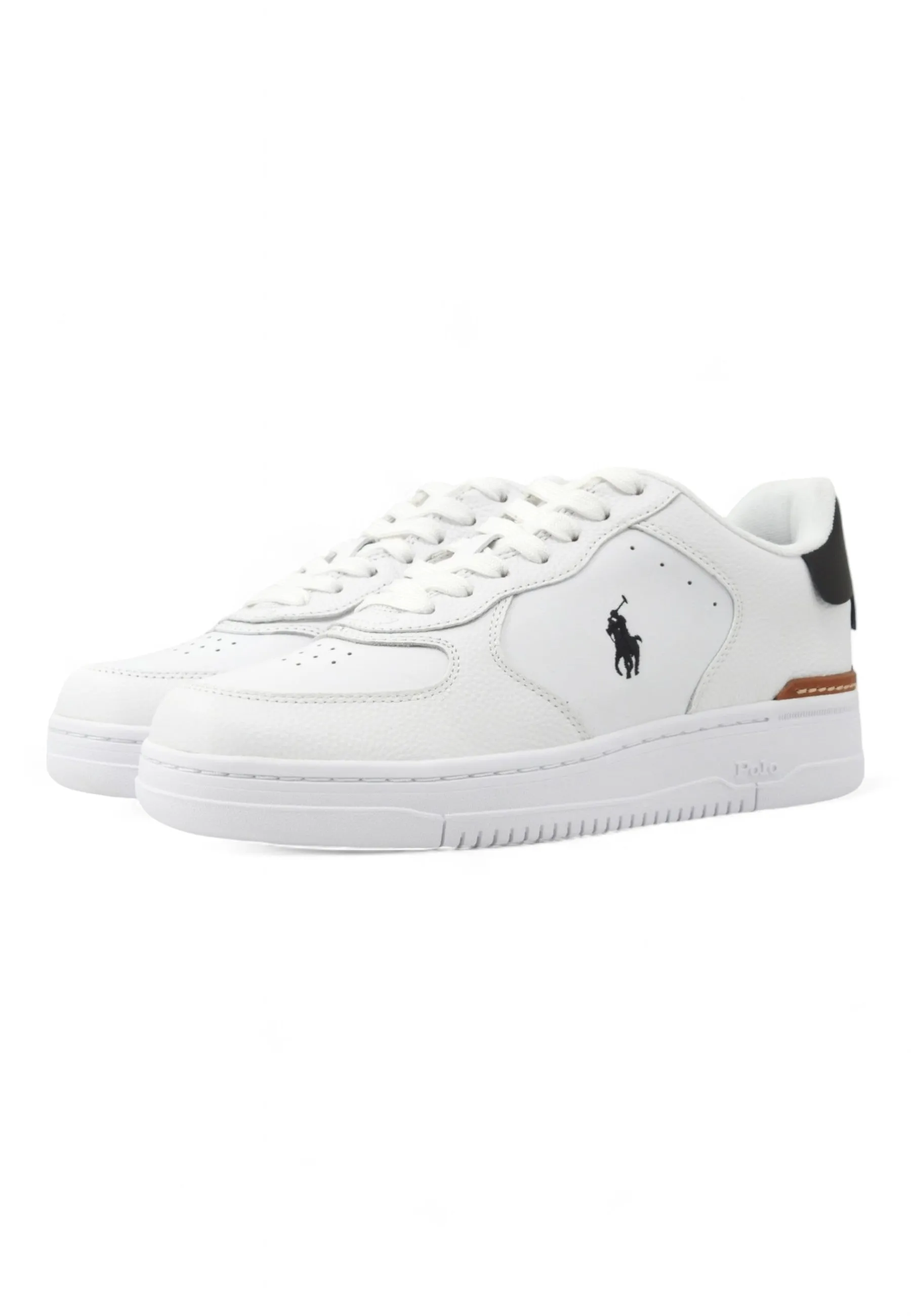 POLO RALPH LAUREN Masters Retroback Sneaker Uomo White Black 809891791003U