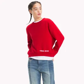 Red Logo Hem Sweatshirt | Sweatshirts & Hoodies | Tommy Hilfiger