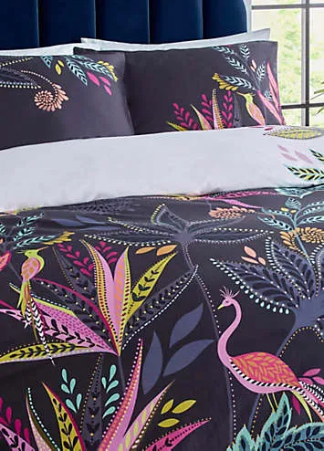 Sara Miller Botanic Paradise 100% Cotton Sateen 220 Thread Count Duvet Cover Set | Kaleidoscope