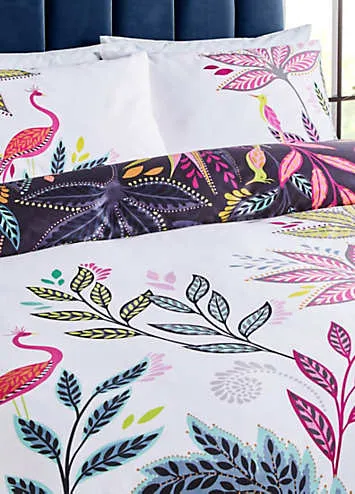 Sara Miller Botanic Paradise 100% Cotton Sateen 220 Thread Count Duvet Cover Set | Kaleidoscope