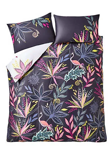 Sara Miller Botanic Paradise 100% Cotton Sateen 220 Thread Count Duvet Cover Set | Kaleidoscope