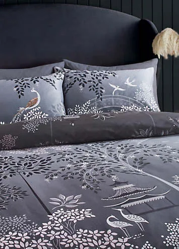 Sara Miller Pagoda Garden 100% Cotton Sateen 220 Thread Count Duvet Cover Set | Kaleidoscope