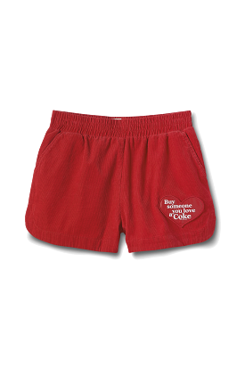 SHORT BRIXTON COCA COLA FEMME RUNNER COKE RED