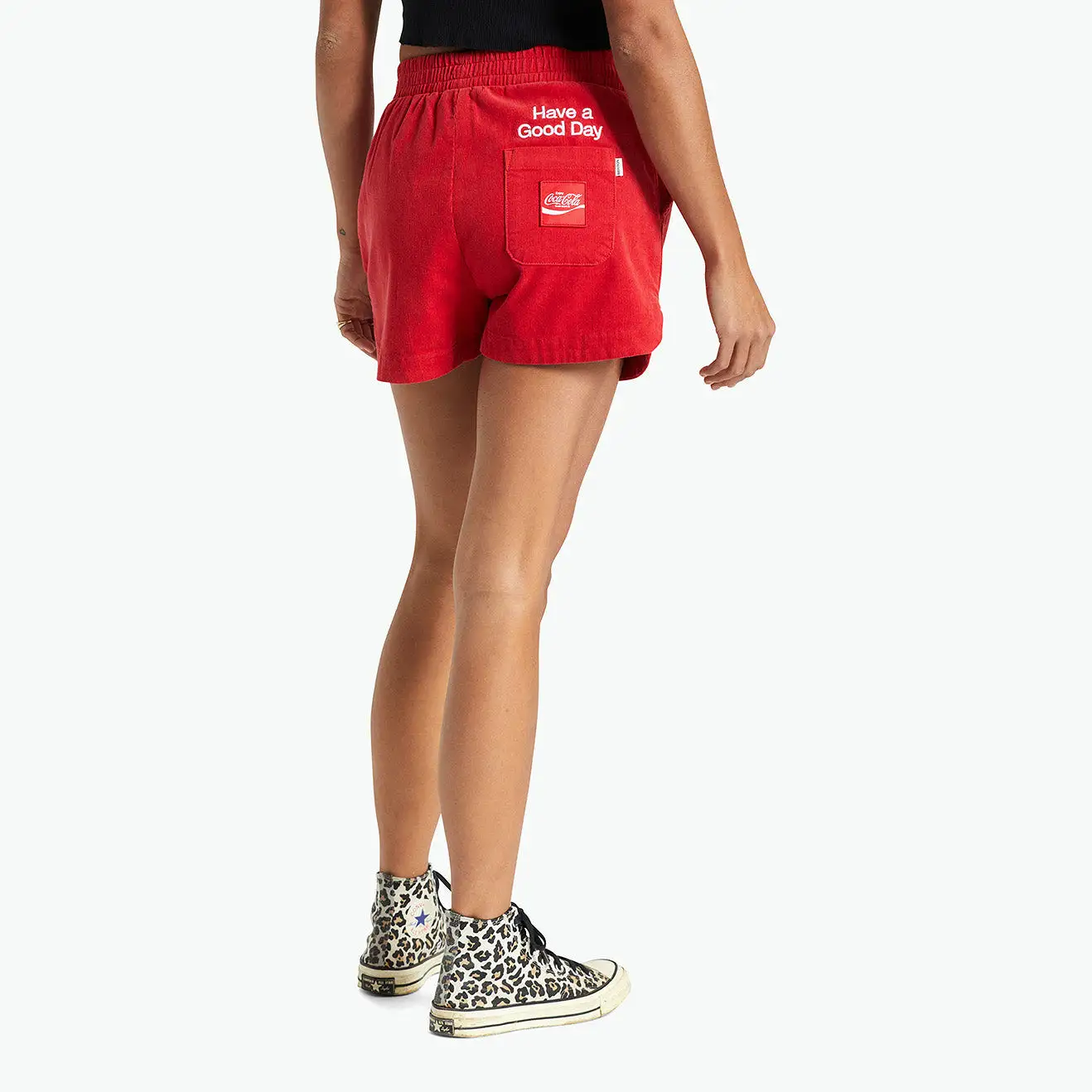 SHORT BRIXTON COCA COLA FEMME RUNNER COKE RED