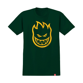 Spitfire Bighead T-Shirt - Forest Green/Gold