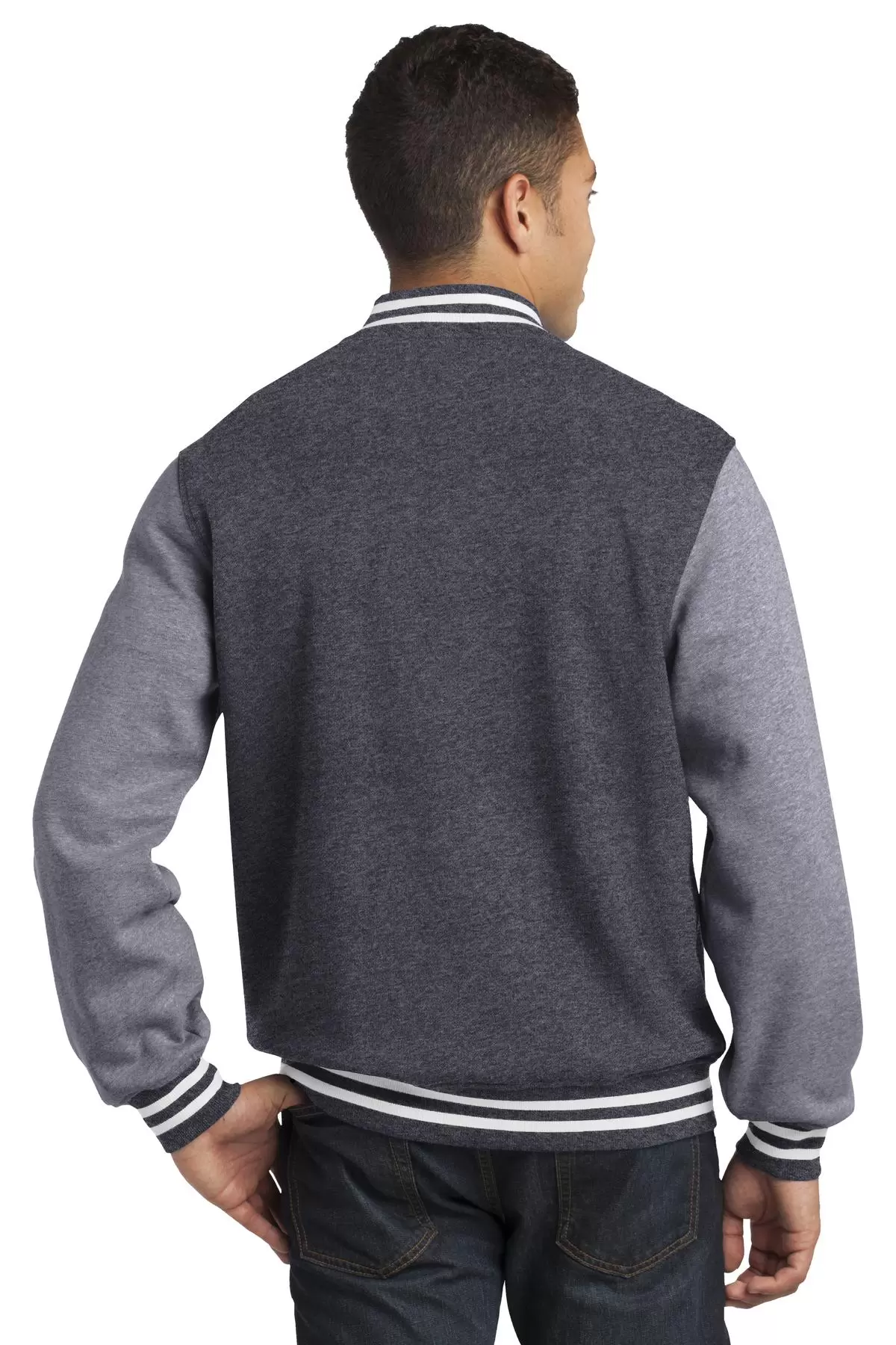 Sport-Tek Fleece Letterman Jacket ST270 SKU: ST270