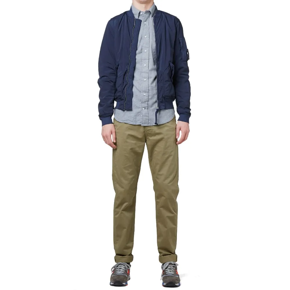 Stone Island Cotton Sateen Regular Tapered ChinoOlive