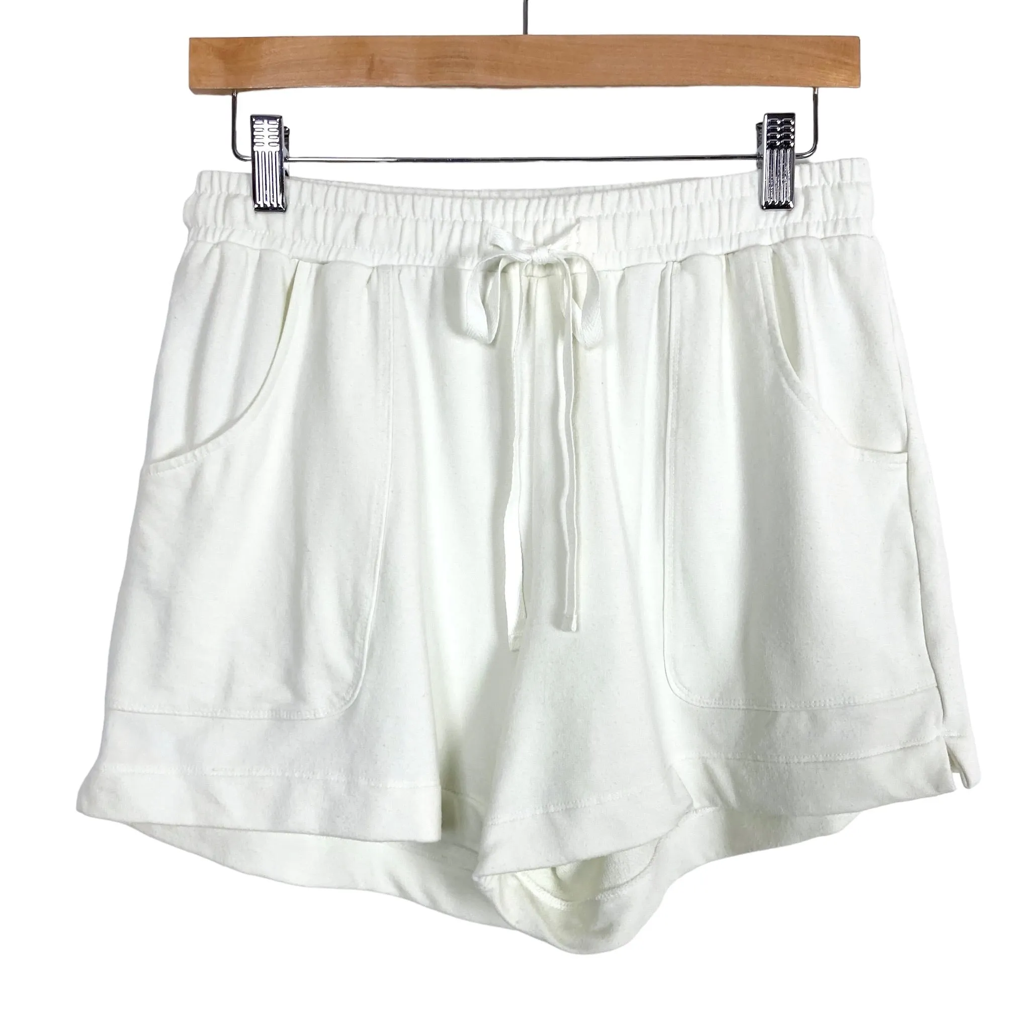 Summersault White Sand Softest French Terry Drawstring Lounge Shorts- Size M (sold out online)