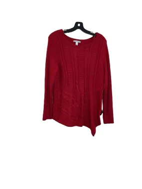 Sweater By Dana Buchman In Red, Size: L