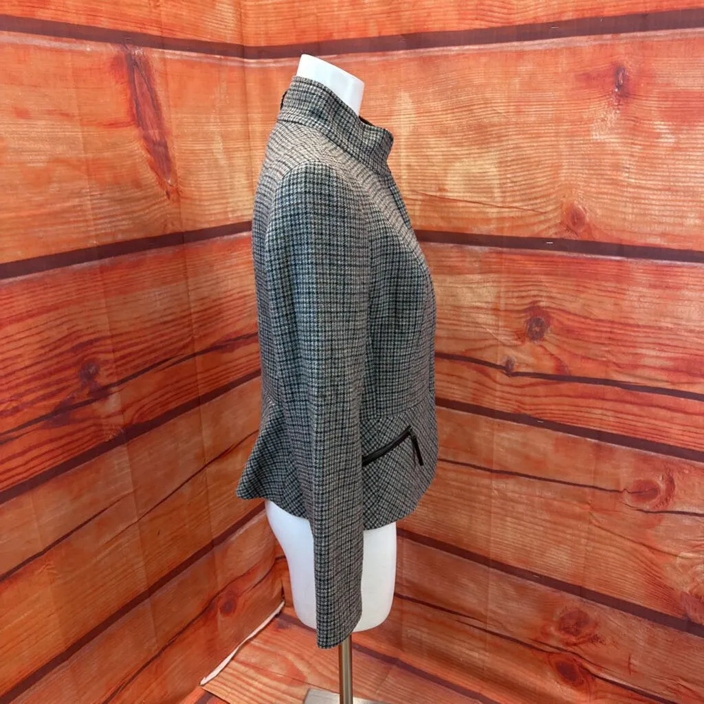 TALBOTS WOOL TWEED ZIP JACKET SIZE 12 TCC