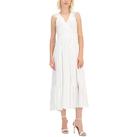 Taylor Womens Chiffon Mid-Calf Midi Dress