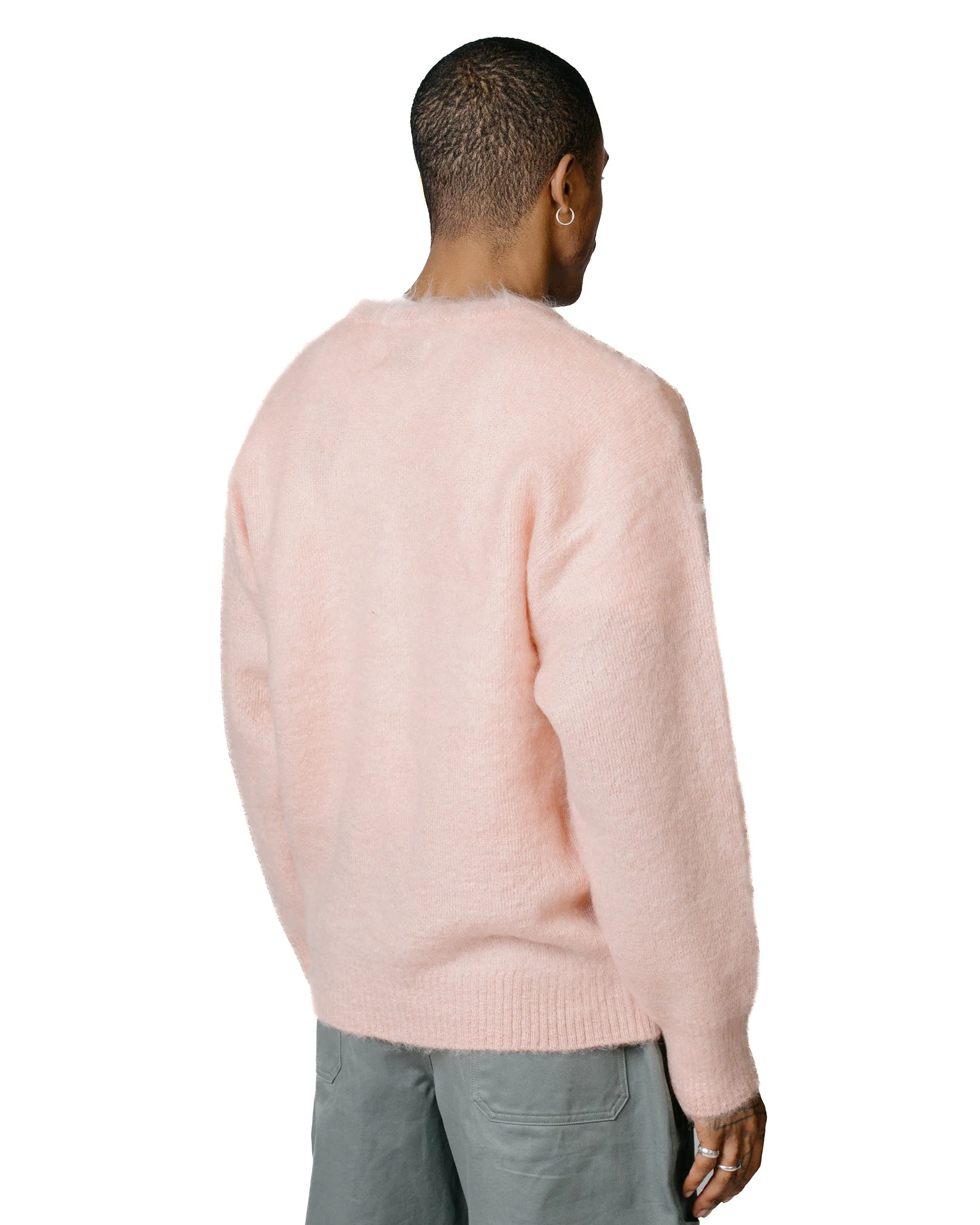 The Real McCoy's MC23109 JM Mohair V-Neck Sweater Flamingo