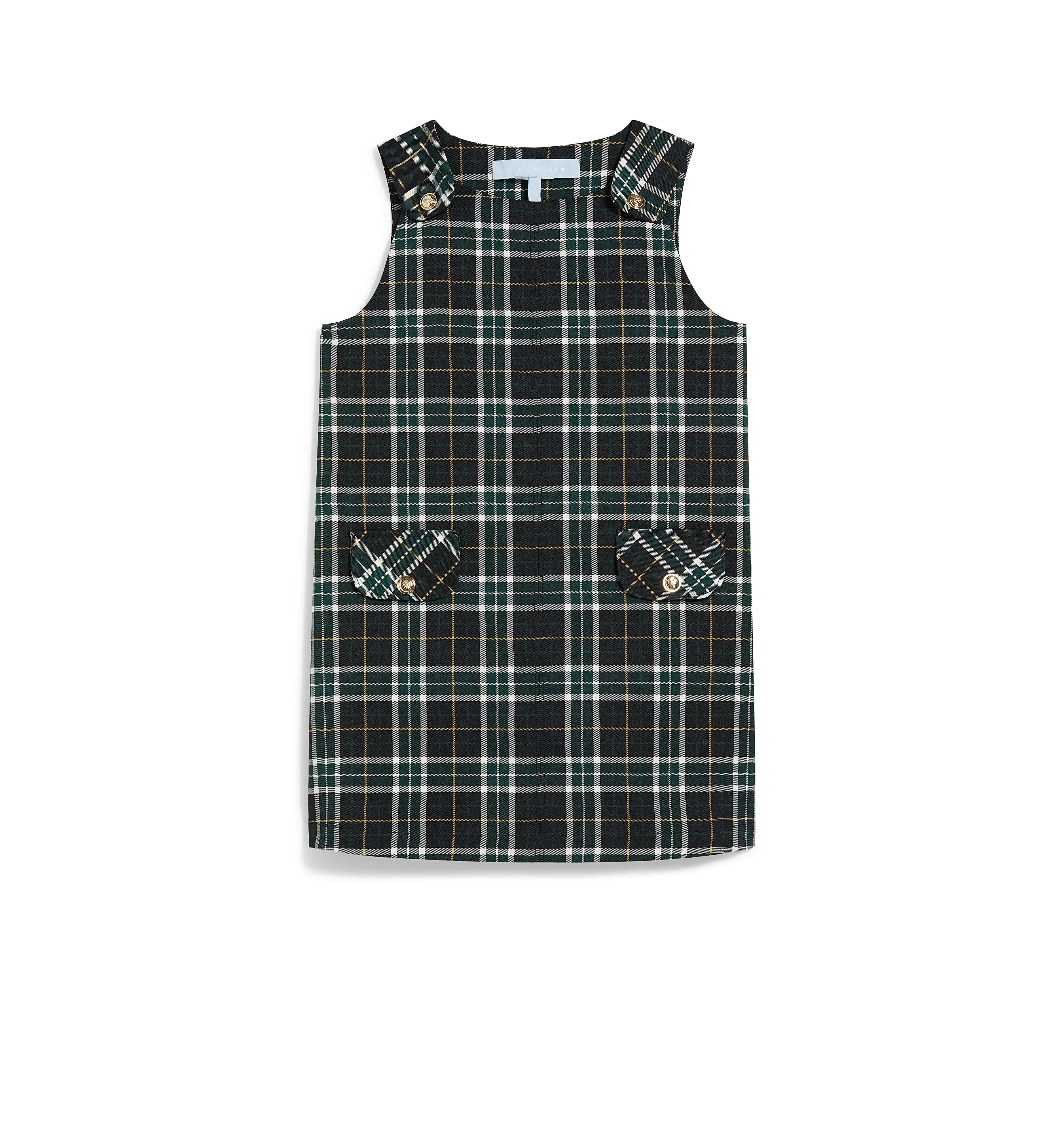 The Tiny Harris Dress - Green Wallace Plaid