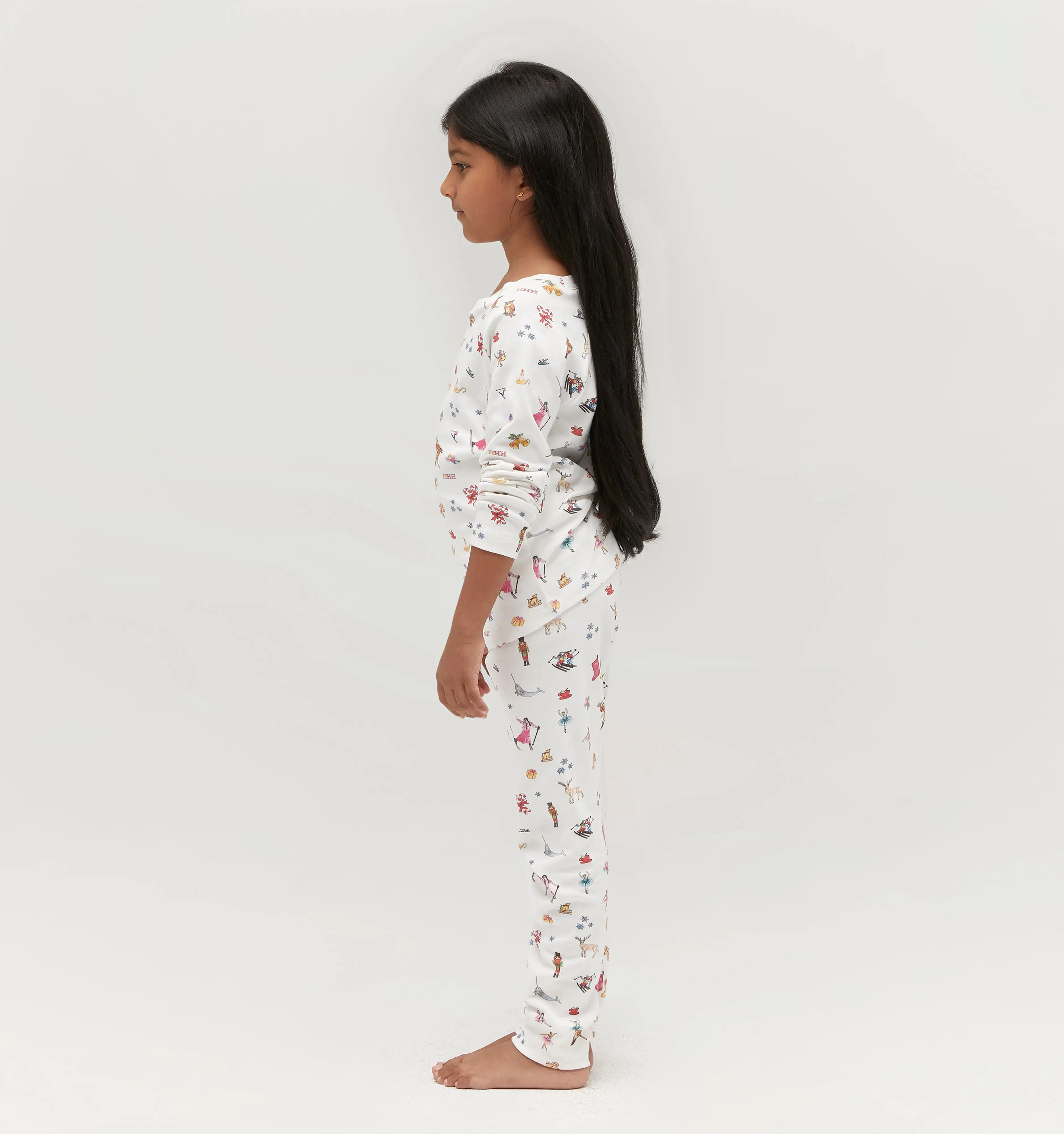 The Tiny Holiday Pajama Set - Skier’s Delight