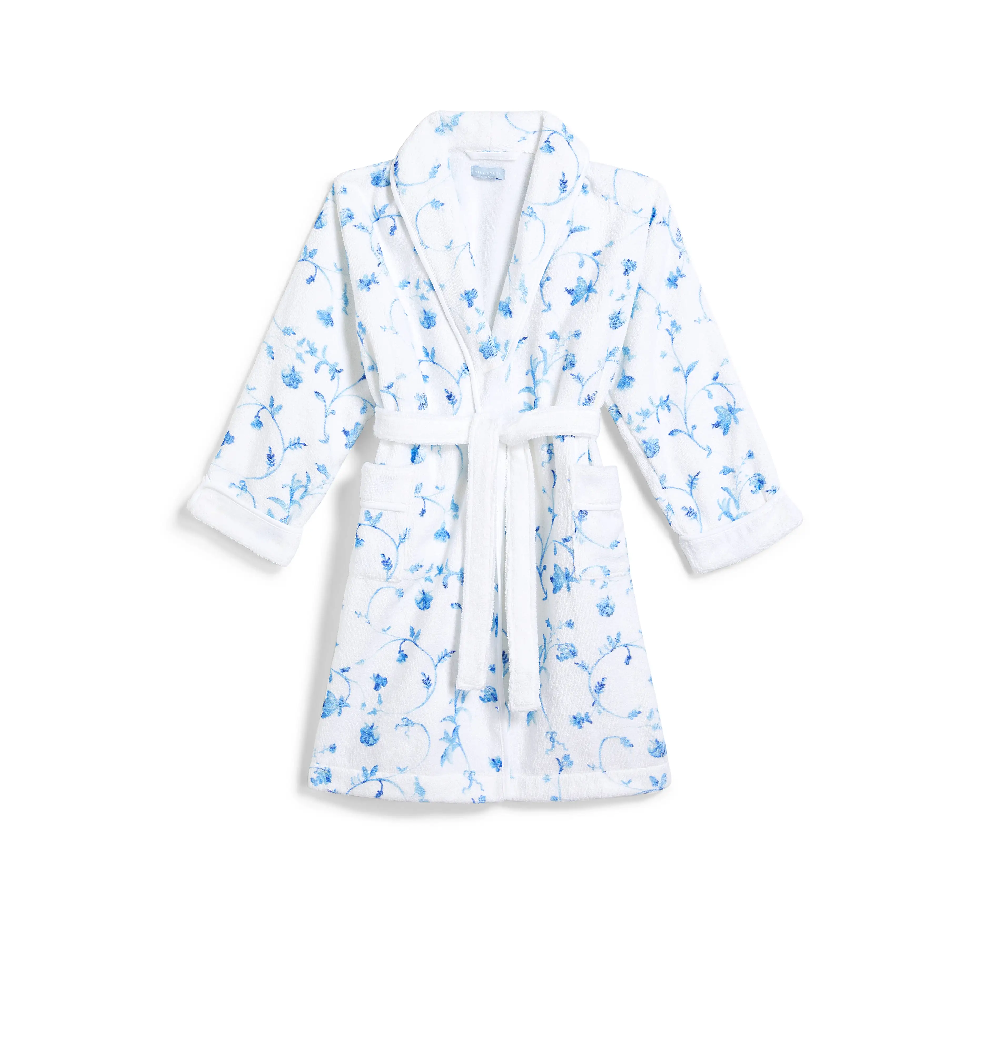 The Tiny Hotel Robe - Blue Botanical