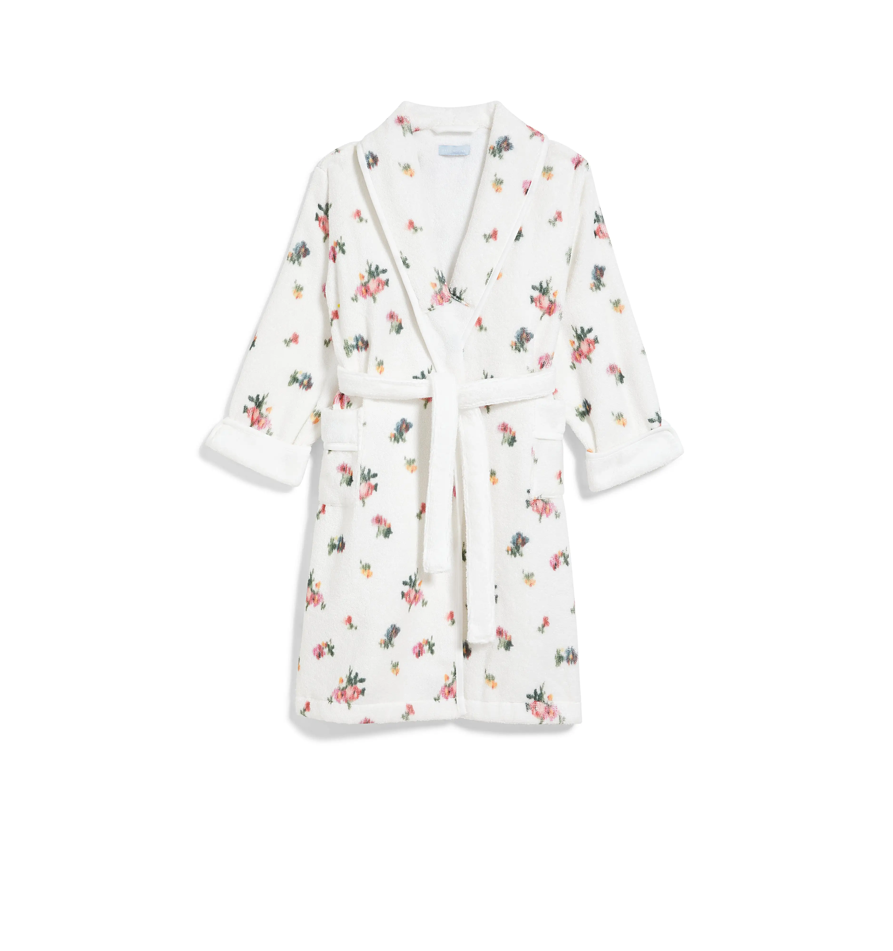 The Tiny Hotel Robe - Ivory Ikat Floral