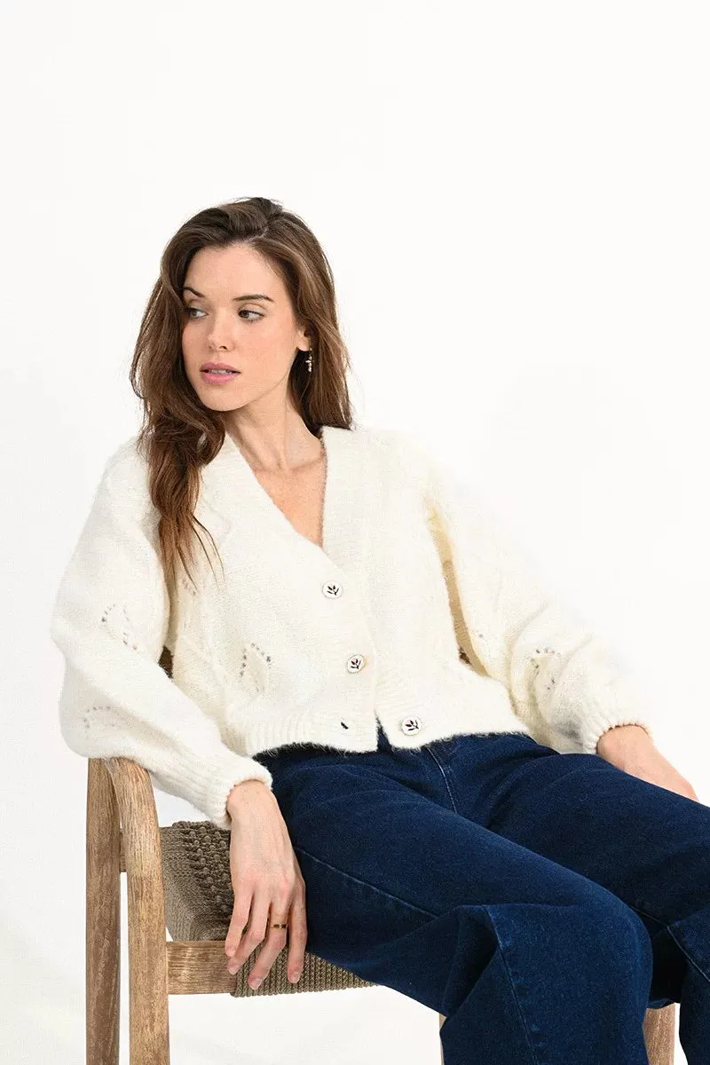 The Tulip Rib Knit Cardigan