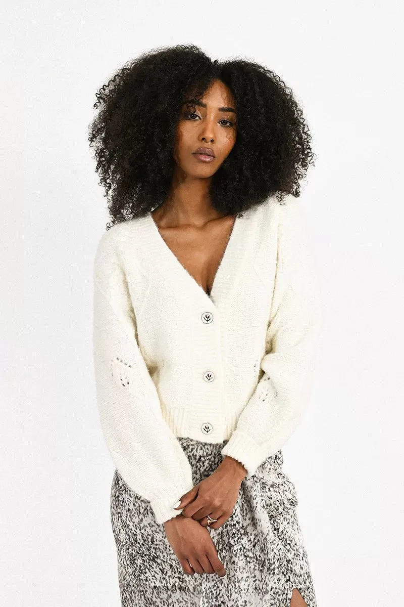 The Tulip Rib Knit Cardigan