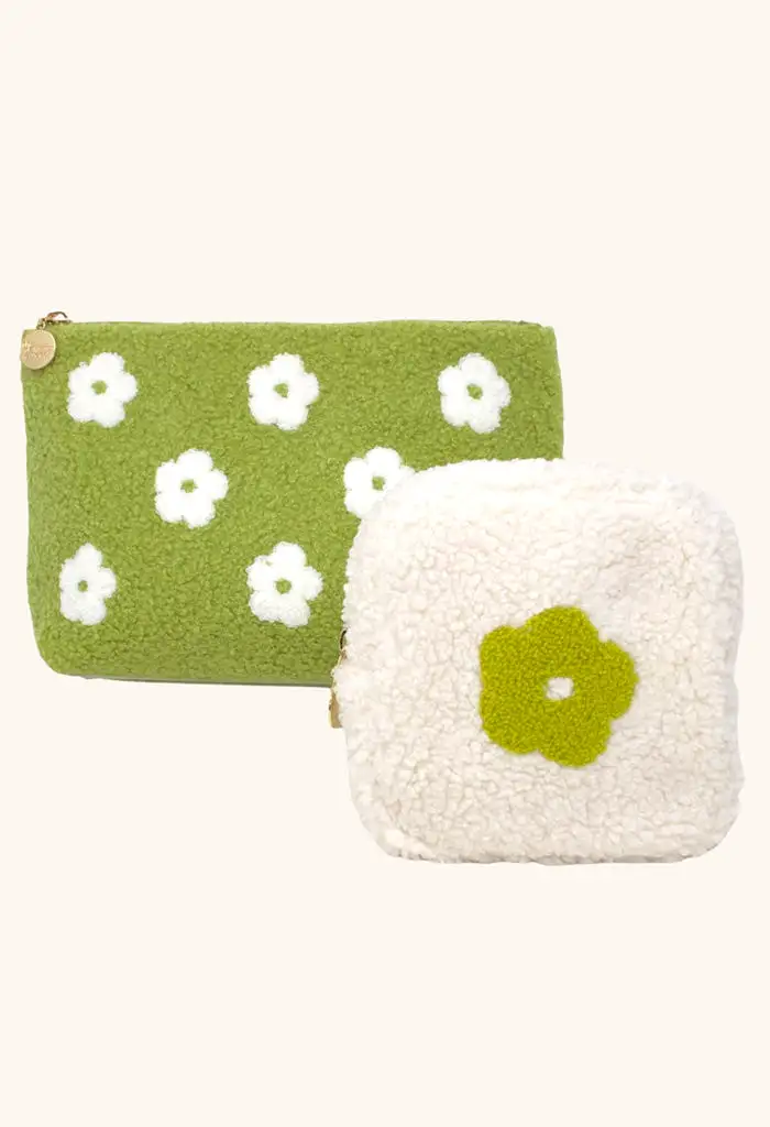 Tiny Teddy Cosmetic Bag-Cream