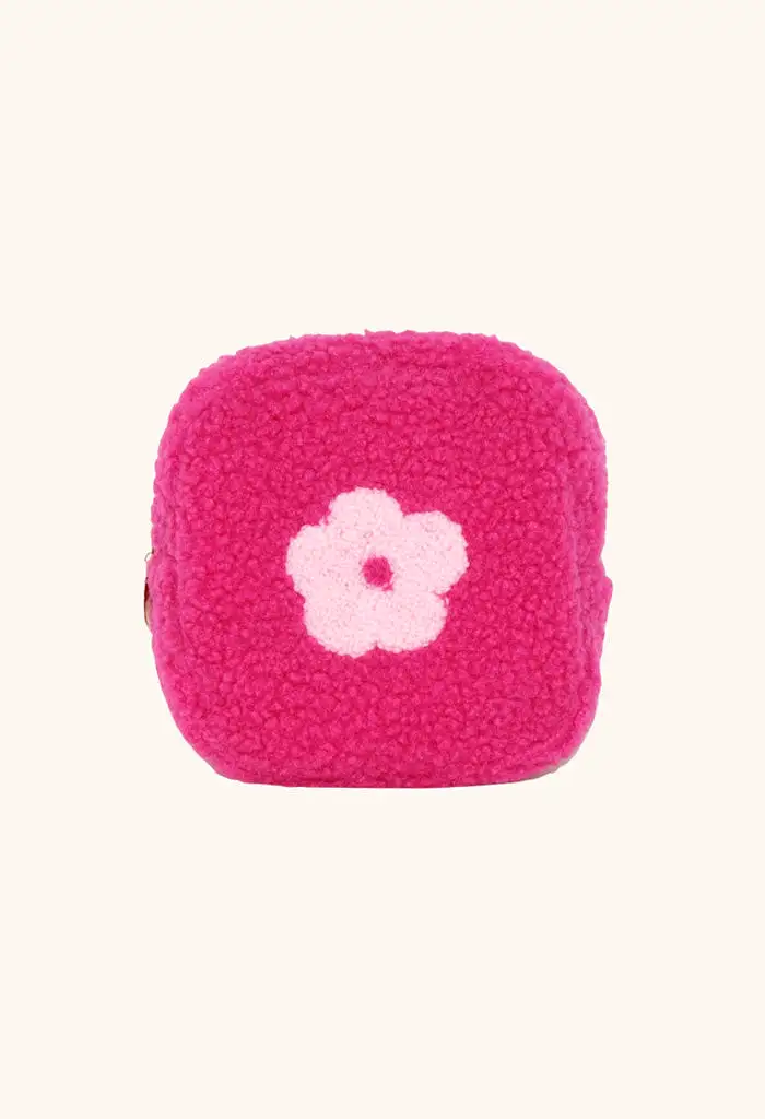 Tiny Teddy Cosmetic Bag-Hot Pink