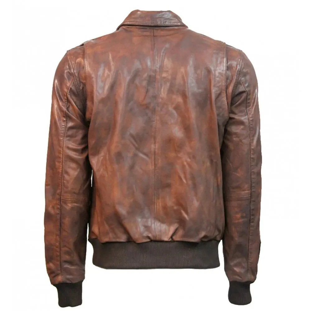 Top Gun Flying Tigers Vintage Leather Jacket