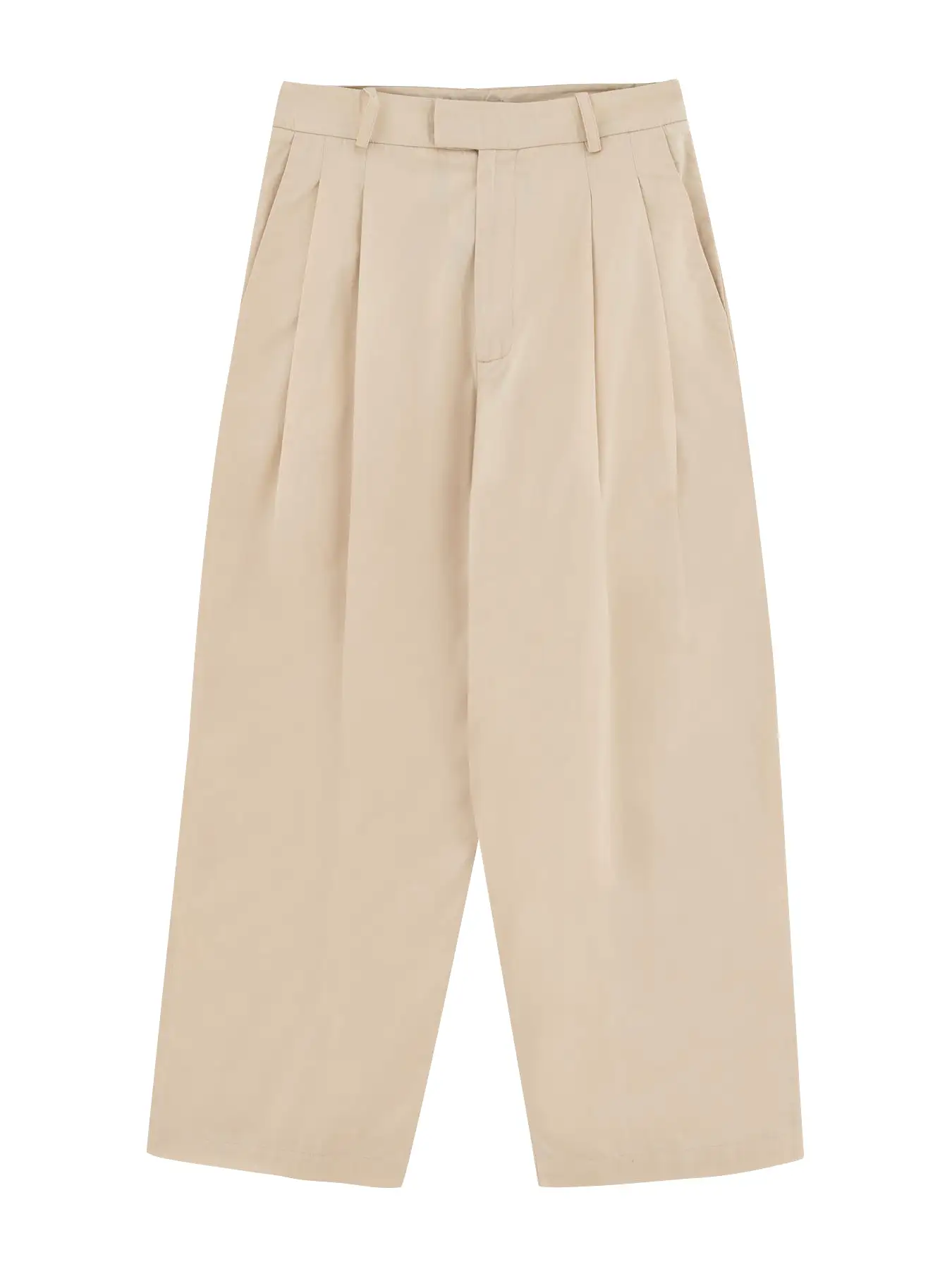 Vanilla Pleated Trousers