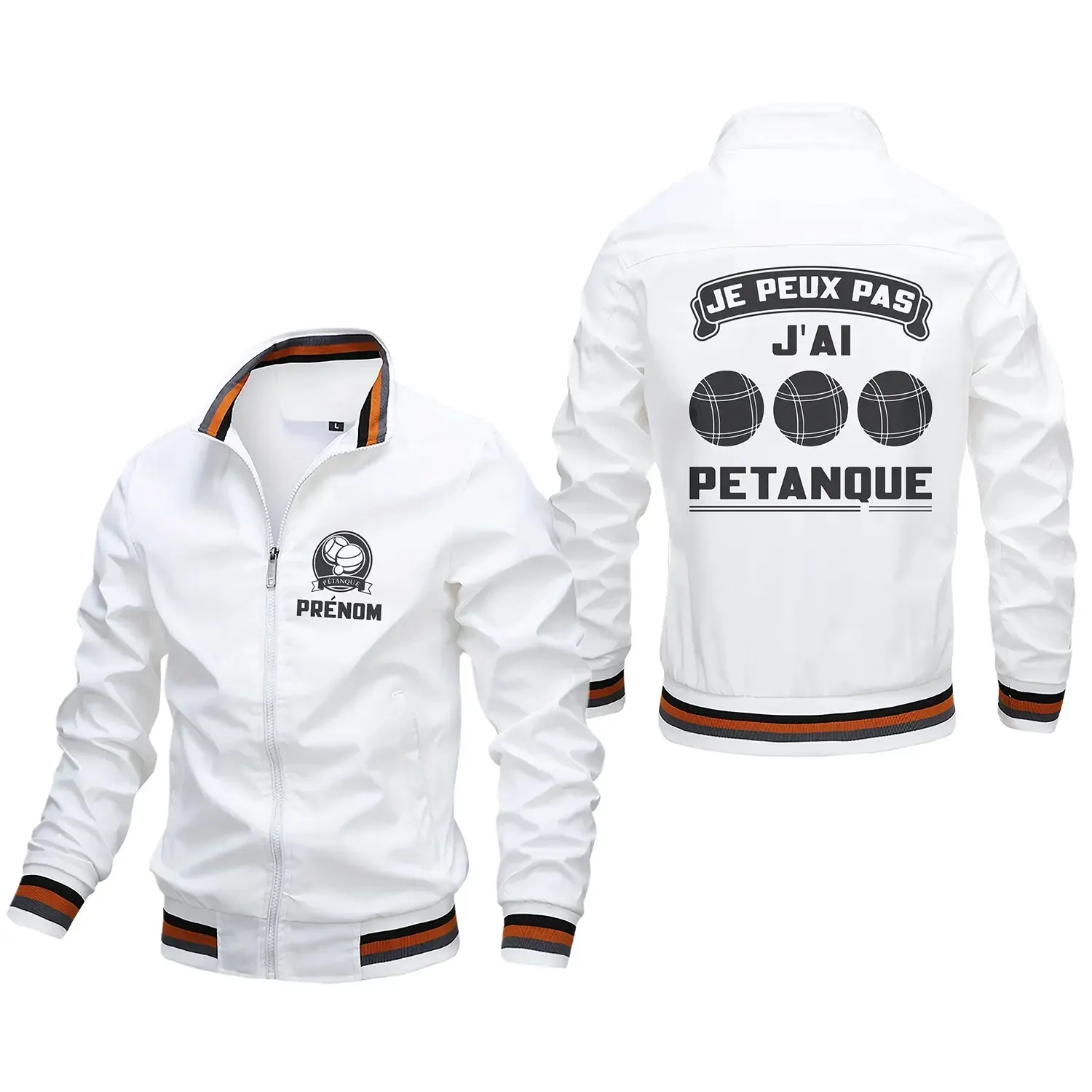 Veste De Pétanque Avec Prénom Et Logo Personnalisés, J'peux Pas J'ai Pétanque, Cadeau Original Boulistes - CT06092341