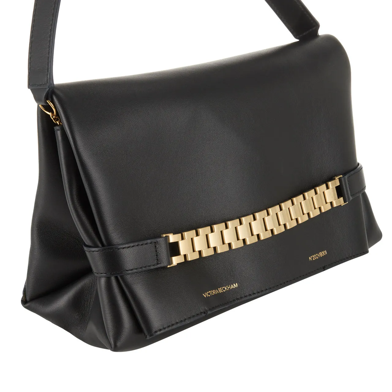 VICTORIA BECKHAM Chain-Detail Strapped Pouch - Black