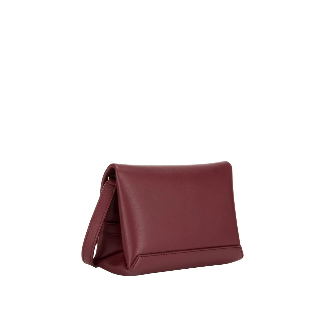 VICTORIA BECKHAM Chain-Detail Strapped Pouch - Burgundy