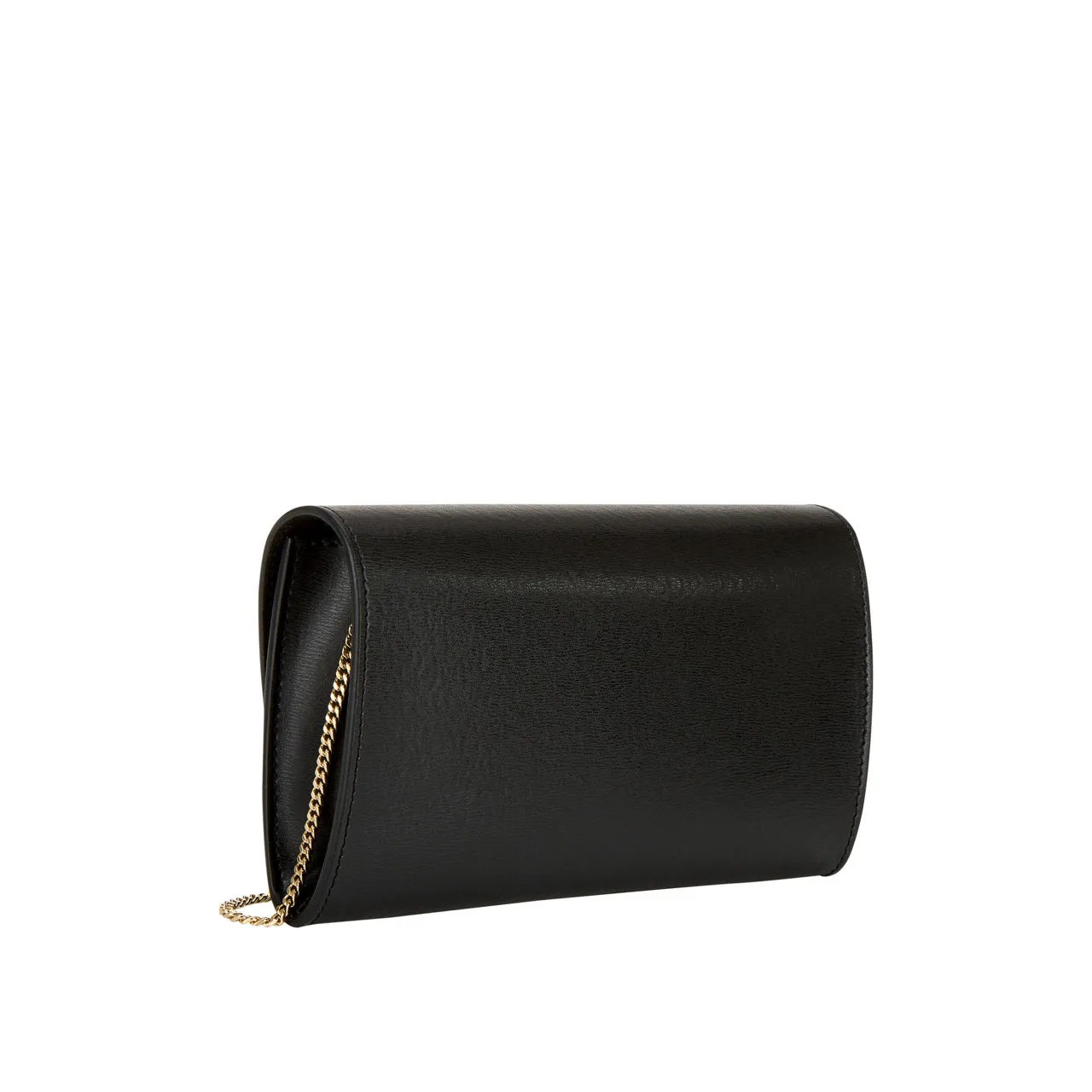 VICTORIA BECKHAM Chain-Detail Wallet Clutch - Black