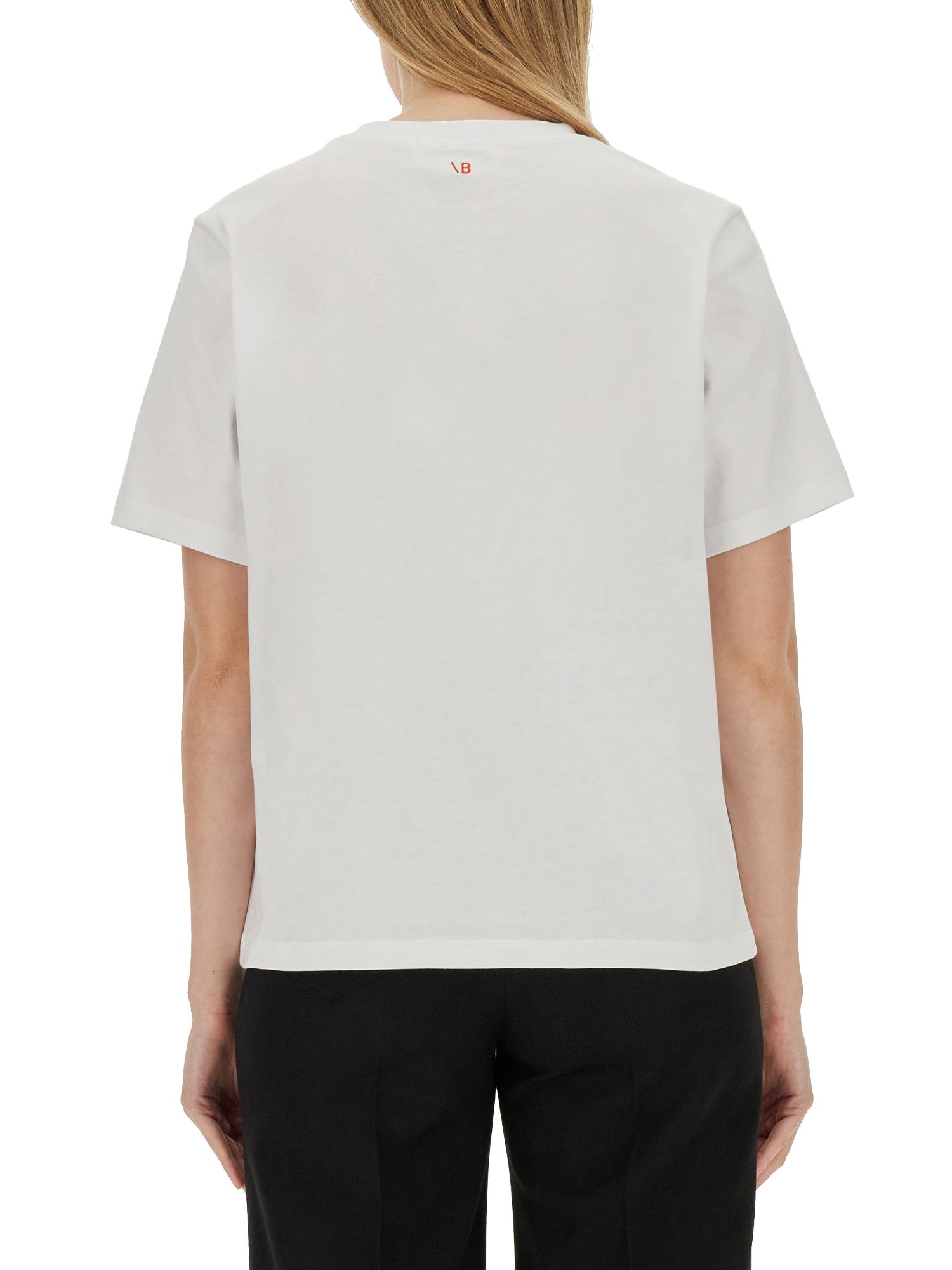 VICTORIA BECKHAM    COTTON JERSEY ADDRESS T-SHIRT